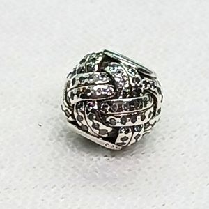 Pandora Sparkling Love Knot Sterling Silver Charm